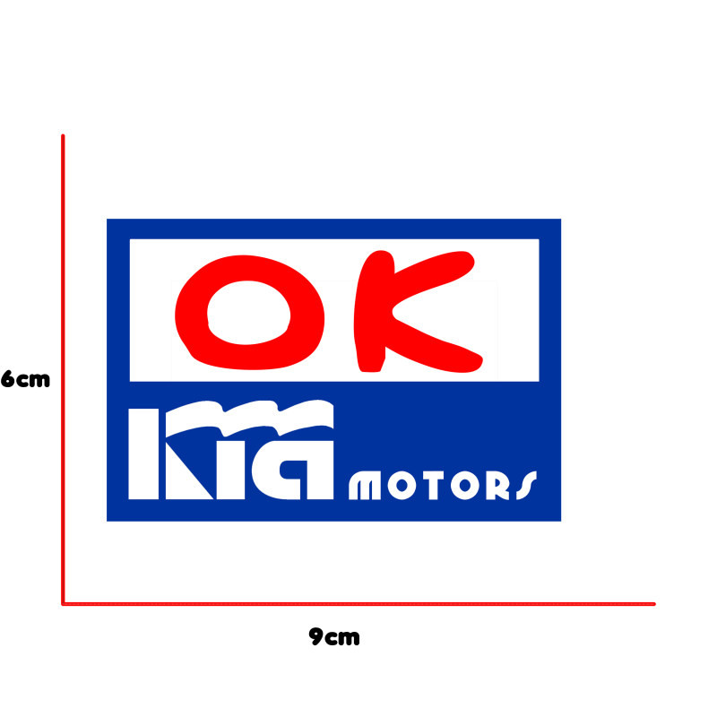 برچسب بدنه خودرو طرح کیا  مدل OK بسته دو عددی