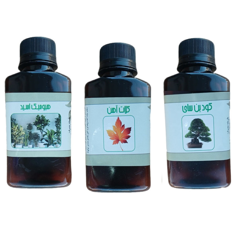 کود مایع هیومیک اسید و بن سای و کلات آهن مدل life drop حجم 110 میلی لیتر بسته 3 عددی