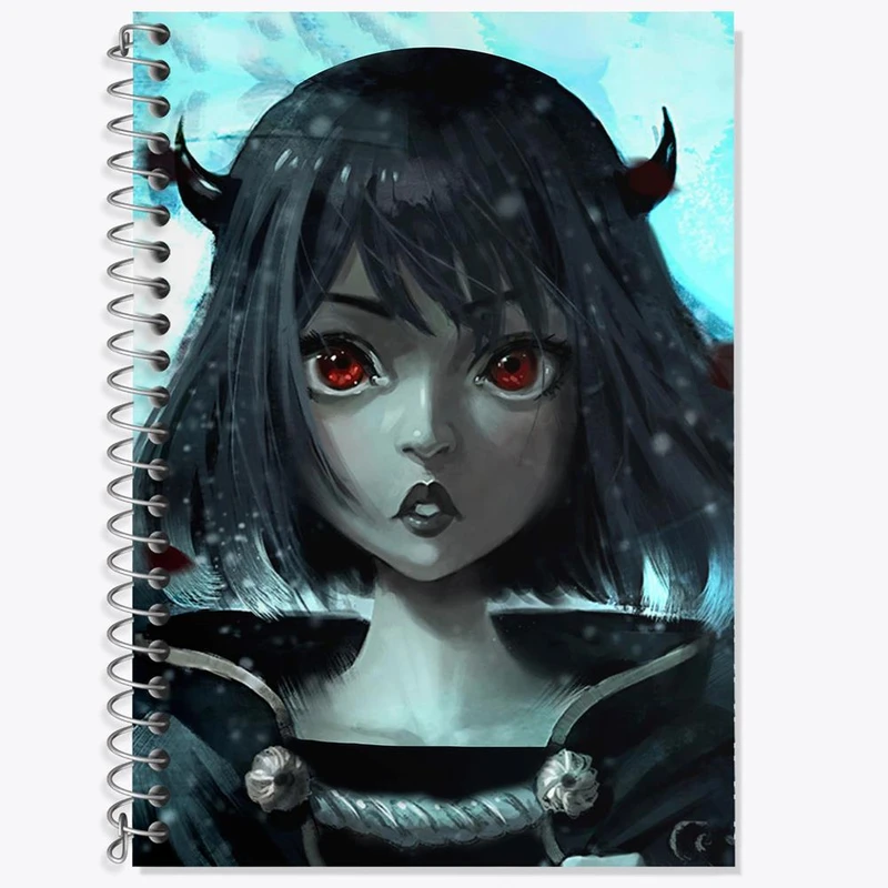 دفتر زبان 50 برگ خندالو مدل سه خط طرح نِرو انیمه بلک کلاور Black Clover کد 11714