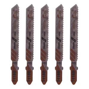 تیغ اره عمود بر آهن موتا مدل کوتاه کد T118B مجموعه 5 عددی	 