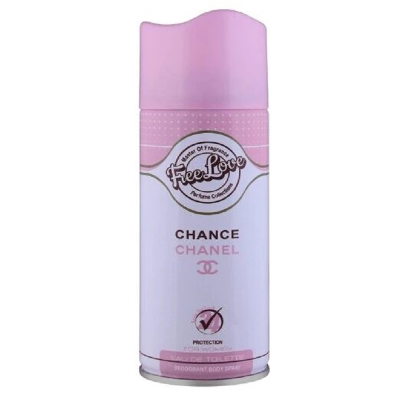 اسپری خوشبو کننده بدن زنانه فری لاو مدل CHANCE CHANEL حجم 200 میلی لیتر