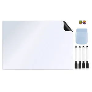 تخته وایت برد هوم اند فریج مدل 8 سایز 20x30 سانتی متر به همراه ماژیک و مگنت و هولدر مغناطیسی مجموعه 8 عددی