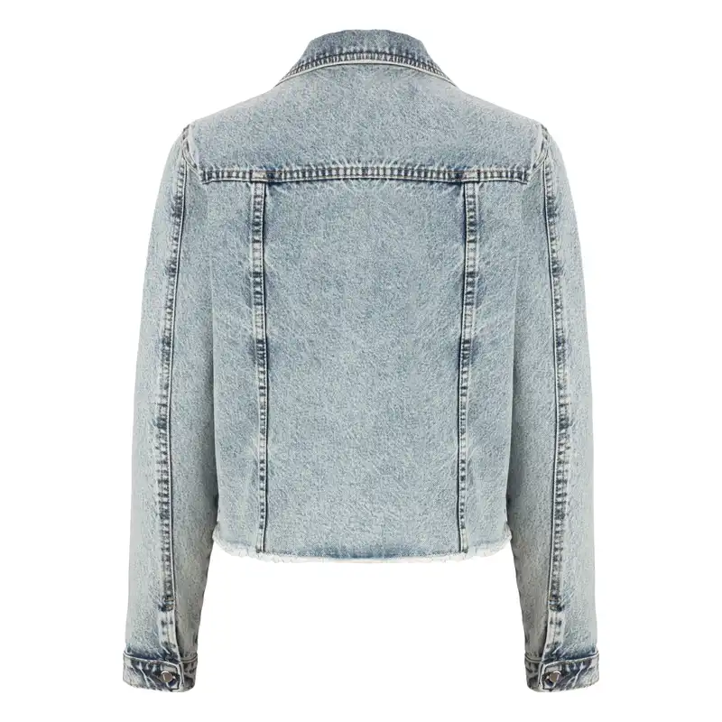 کت جین زنانه سرژه مدل 220109 رنگ آبی روشن