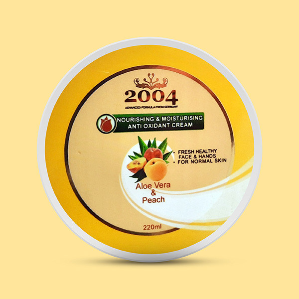 کرم مرطوب کننده 2004 مدل هلو و آلوئه ورا حجم 220 میلی لیتر