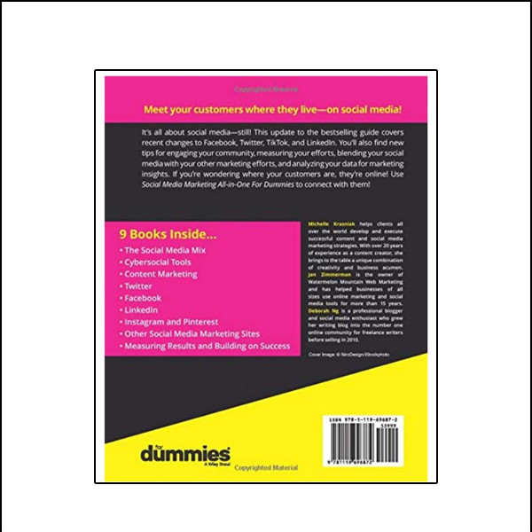 کتاب Social Media Marketing All-in-One For Dummies 2021 اثر Michelle Krasniak انتشارات نبض دانش کتاب Social Media Marketing All-in-One For Dummies 2021 اثر Michelle Krasniak انتشارات نبض دانش