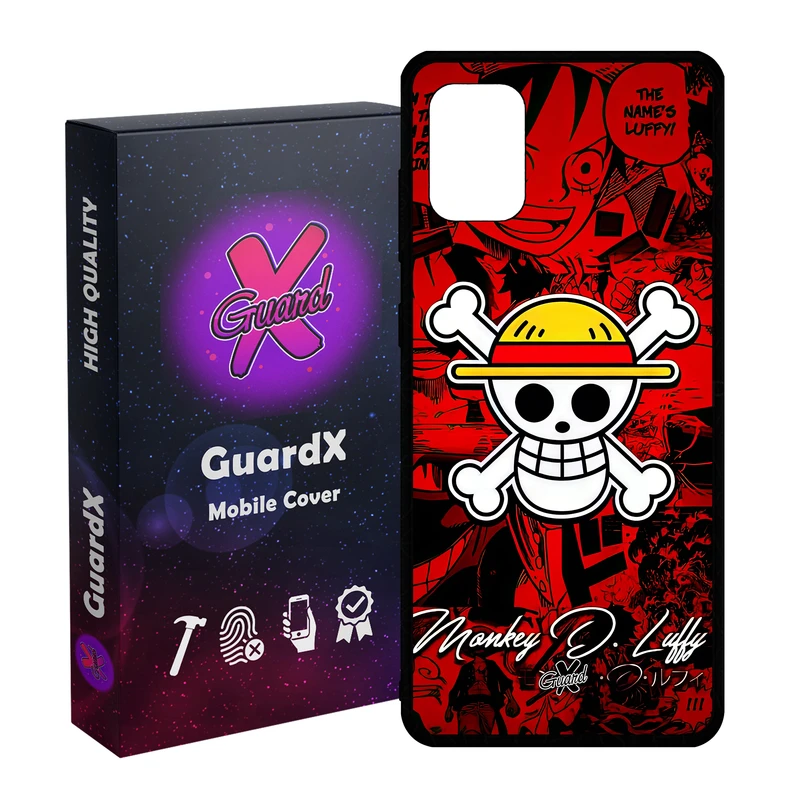 کاور گارد ایکس طرح لوفی انیمه مدل Glass10590 مناسب برای گوشی موبایل سامسونگ Galaxy A71 4G