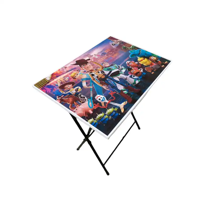 میز تحریر کودک سپهر یاس مدل تاشو و تنظیم شو طرح داستان اسباب بازی ها