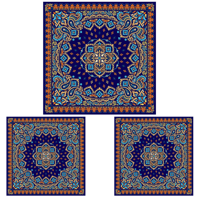 ست رومیزی سه تکه طرح ترمه کد 9962.1