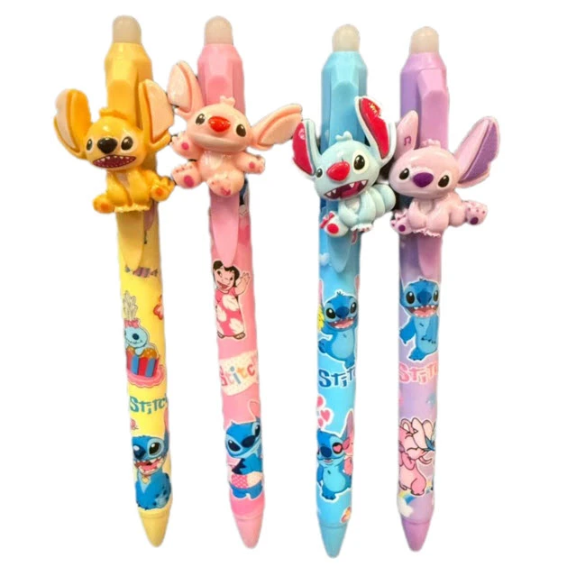 خودکار 0.5 میلی متری مدل پاک کن دار طرح استیچ شیطون مجموعه 4 عددی