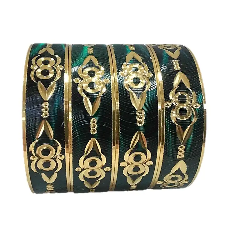 النگو زنانه مدل هندی کد glsr-22200 مجموعه 4 عددی