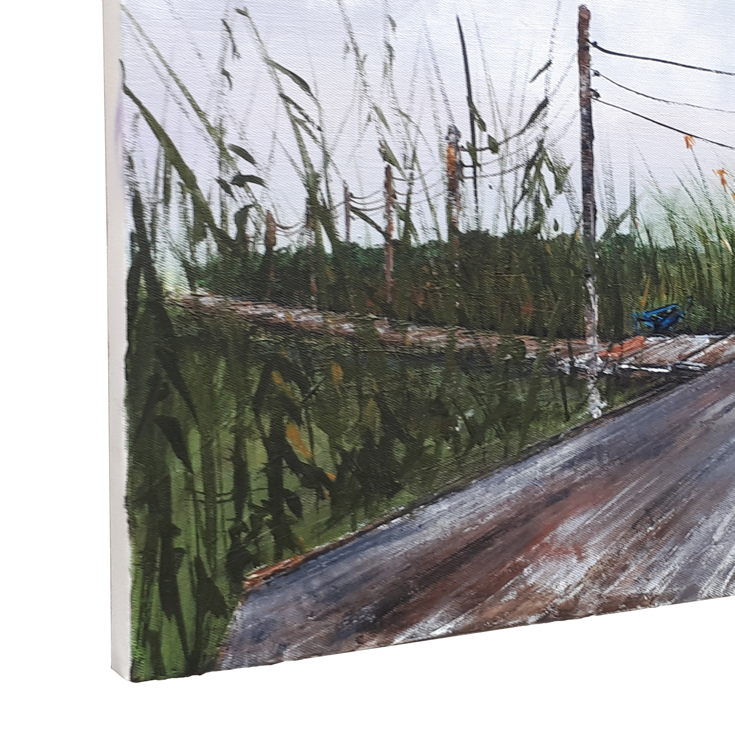 تابلو نقاشی اکریلیک طرح پل روی مرداب کد 6440