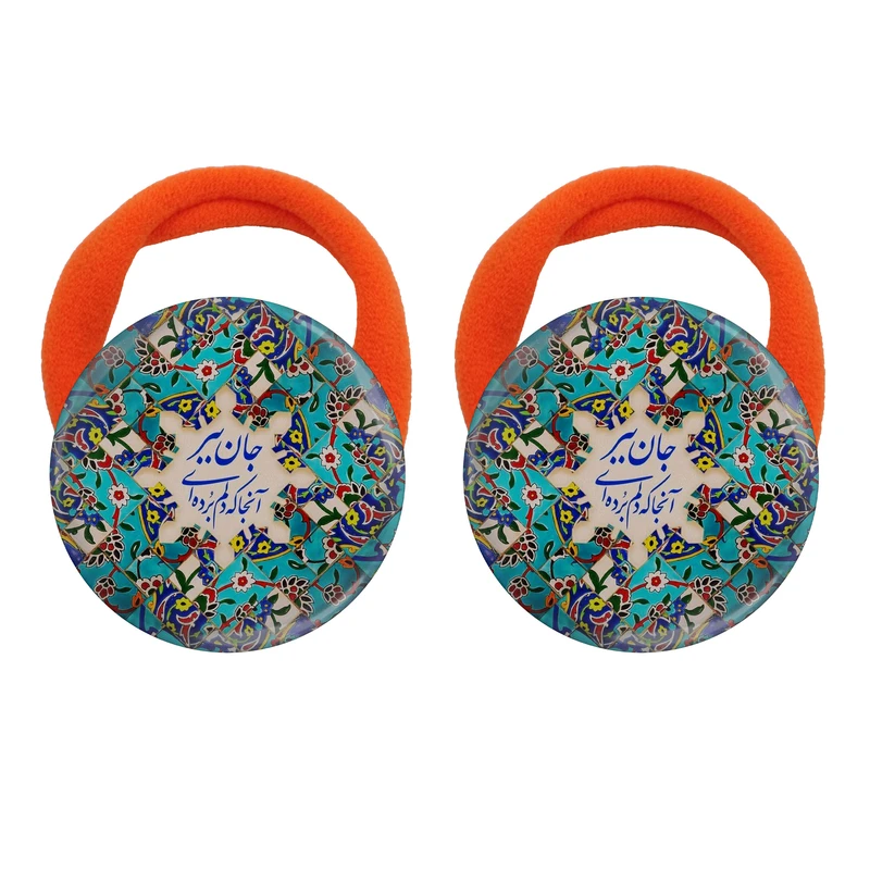 کش مو زنانه مدل جان ببر آنجا که دلم برده ای کد 1027 بسته دو عددی