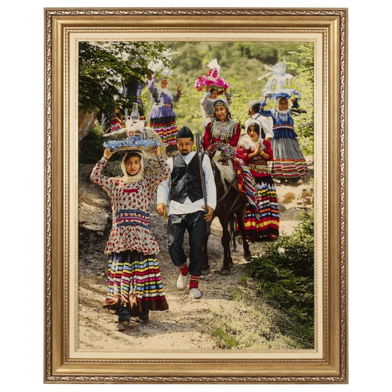 تابلو فرش دستباف سی پرشیا طرح جهازبران کد 903986