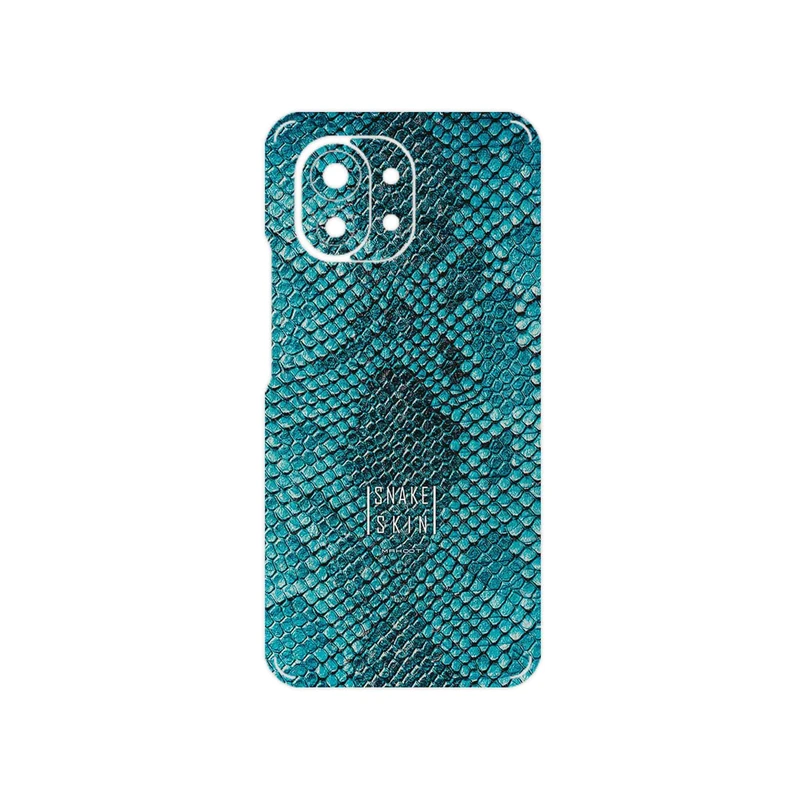 برچسب پوششی ماهوت مدل Blue Snake Skin مناسب برای گوشی موبایل شیائومی Mi 11 5G
