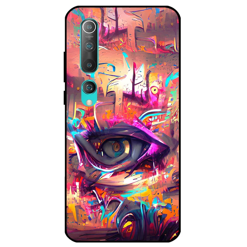 کاور مگافون طرح چشم مدل 2823 مناسب برای گوشی موبایل شیائومی Mi 10 5G / 10 Pro 5G  