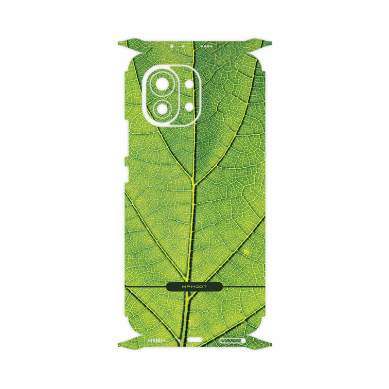 برچسب پوششی ماهوت مدل Leaf-Texture-FullSkin مناسب برای گوشی موبایل شیائومی Mi 11 5G