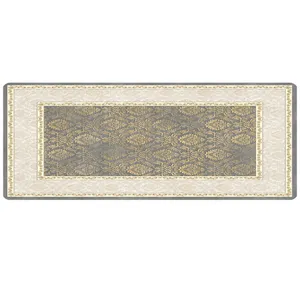 پادری مدل جلو سینکی طرح گل داماسک L46_265 سایز 46x109 سانتی متر