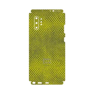 MAHOOT Yellow Snake Skin-FullSkin Cover Sticker for Samsung Galaxy Note 10 Plus