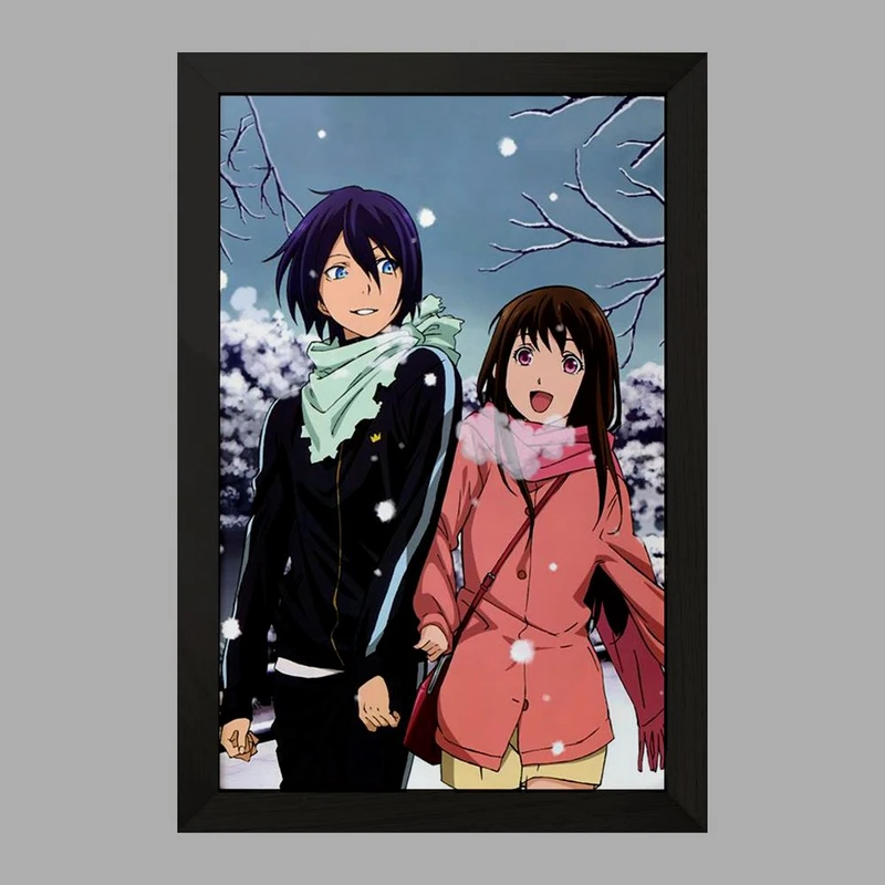 تابلو خندالو مدل یاتو و هیوری و یوکینه انیمه نوراگامی  کد 12692