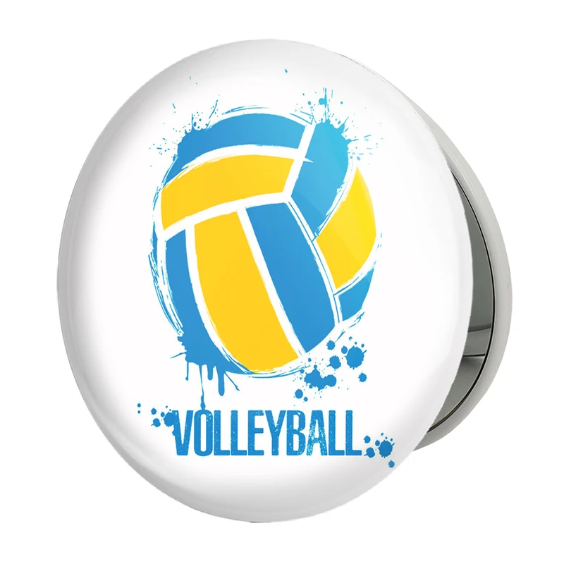 آینه جیبی خندالو طرح والیبال Volleyball مدل تاشو کد 26421 