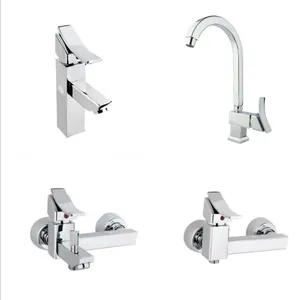 ست شیرآلات سزار مدل فلت توسکا مجموعه چهار عددی