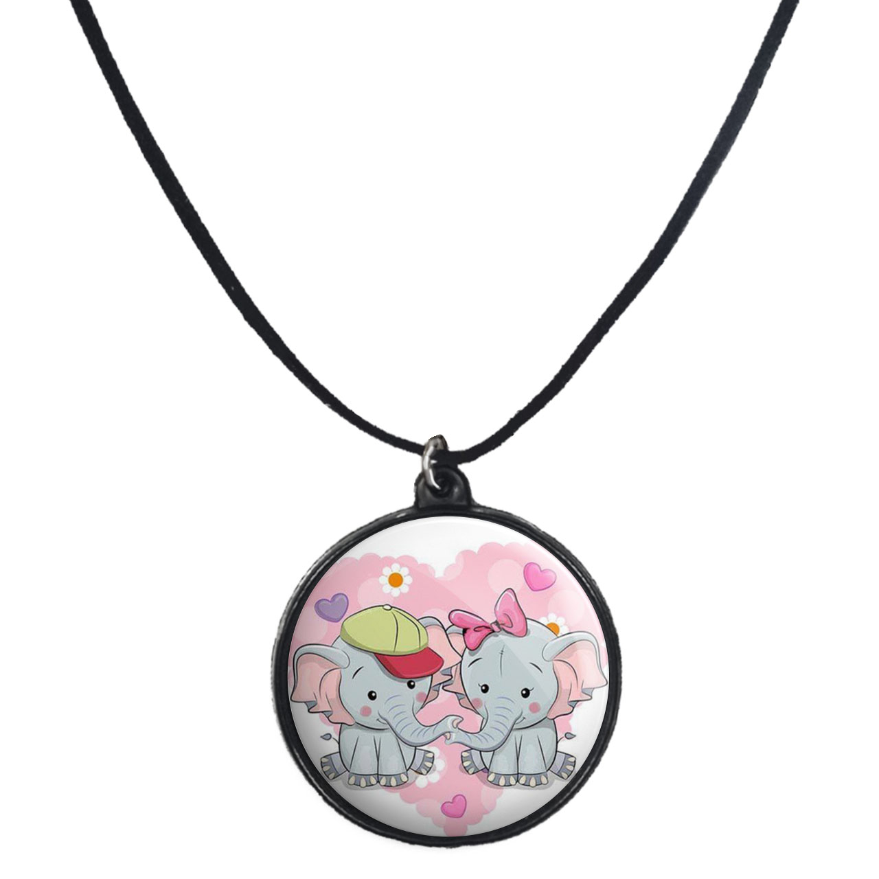 گردنبند پرمانه طرح عاشقانه کد pmb.7073 مدل دو طرفه