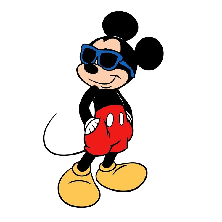 استیکر پارچه و لباس پاد آفرین مدل کارتونی میکی موس کد S2583