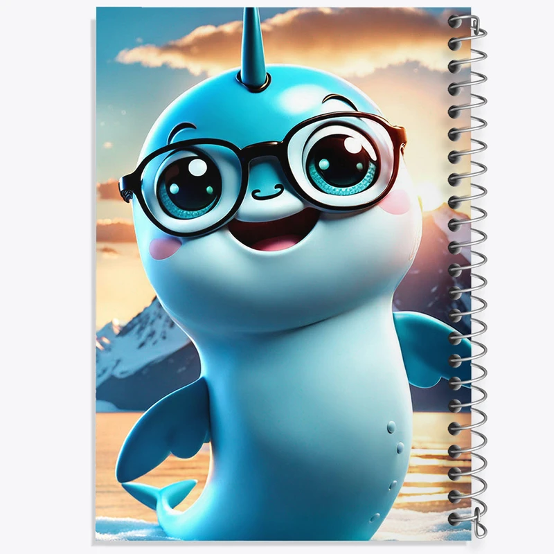 دفتر مشق 100 برگ خندالو طرح دلفین بامزه کد N1689