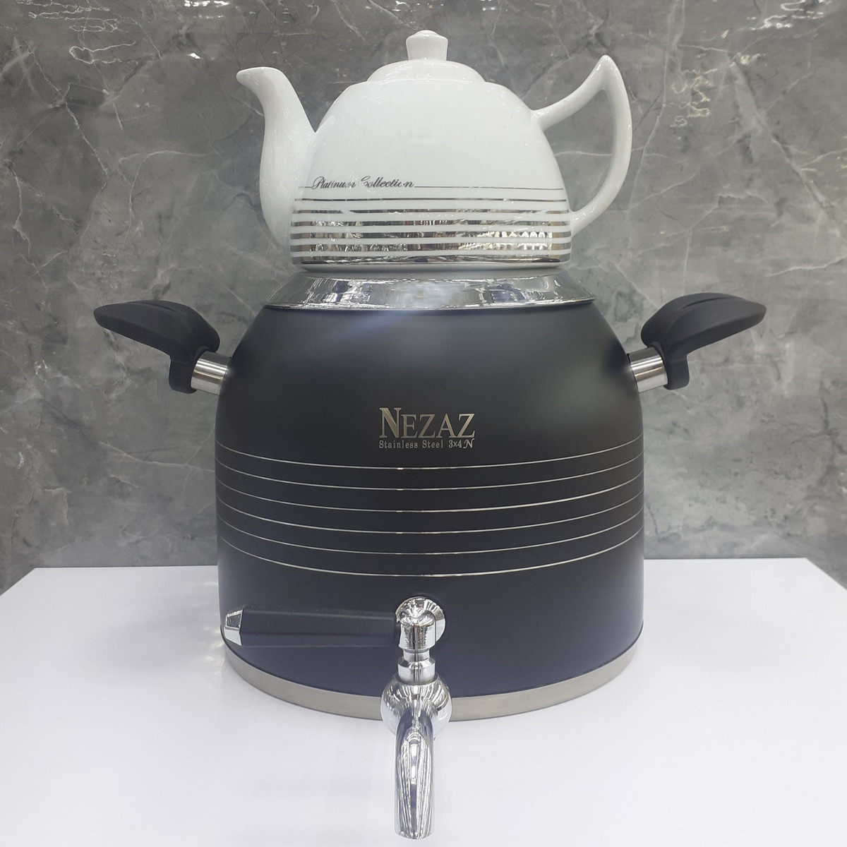 ست کتری و قوری نزاز مدل قالب ترک