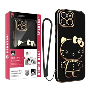 کاور اسپارتان مدل Kitty Strap مناسب برای گوشی موبایل آنر X6B به همراه بندآویز