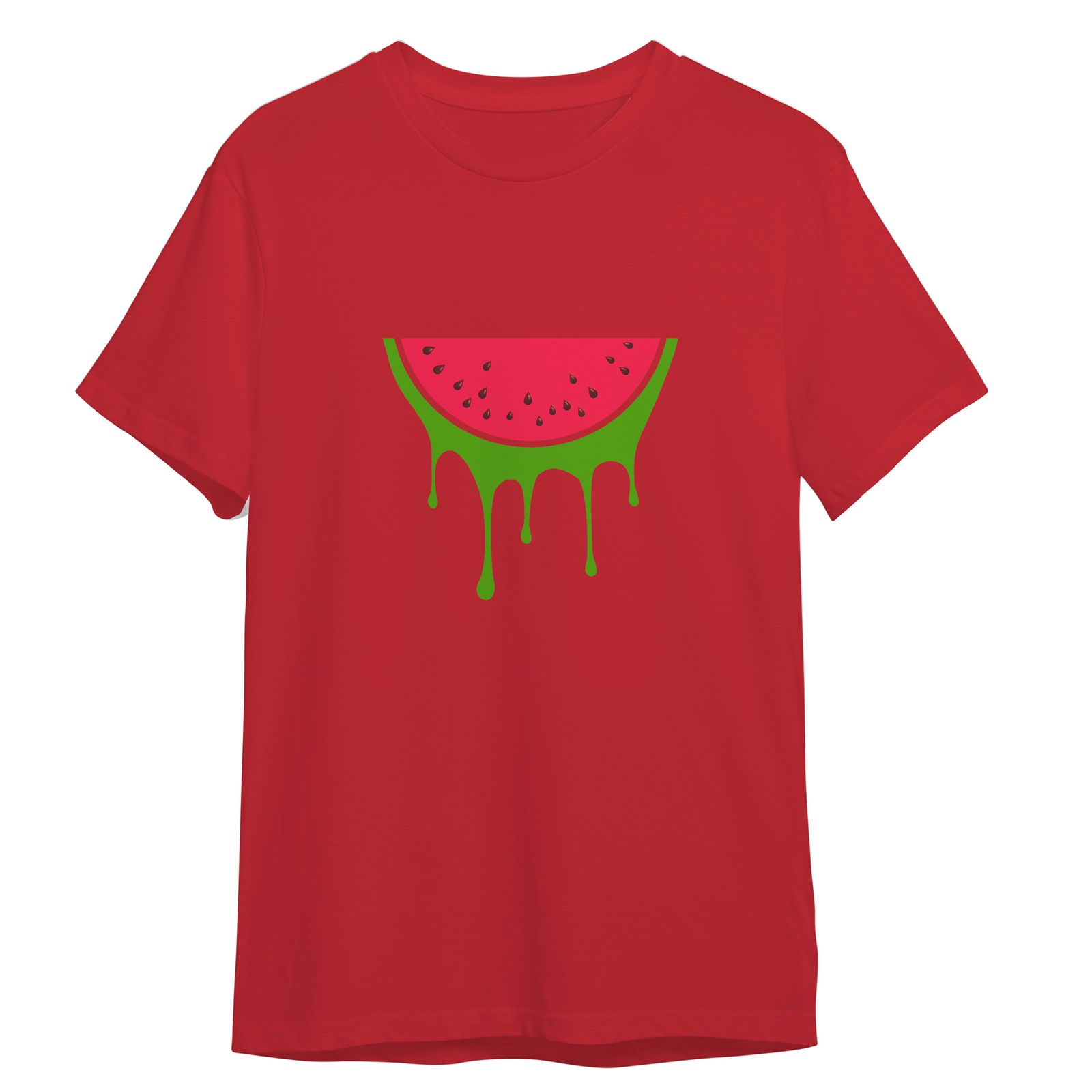 تی شرت آستین کوتاه بچگانه مدل شب یلدا هندونه کد 0165 رنگ قرمز