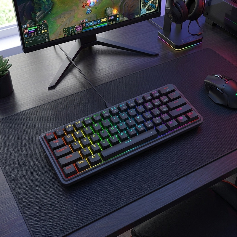 کیبورد گیمینگ ردراگون مدل K722 IRONGUARD GREY SWITCH