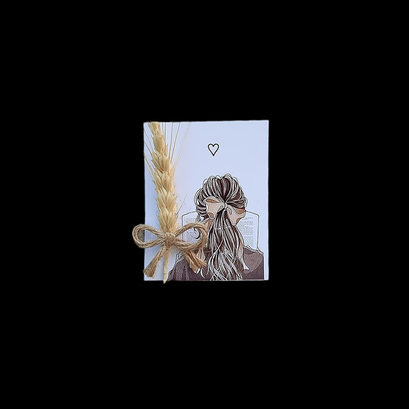 گیفت تزئینی مدل گندم طرح کارتی بسته  ۱۰ عددی