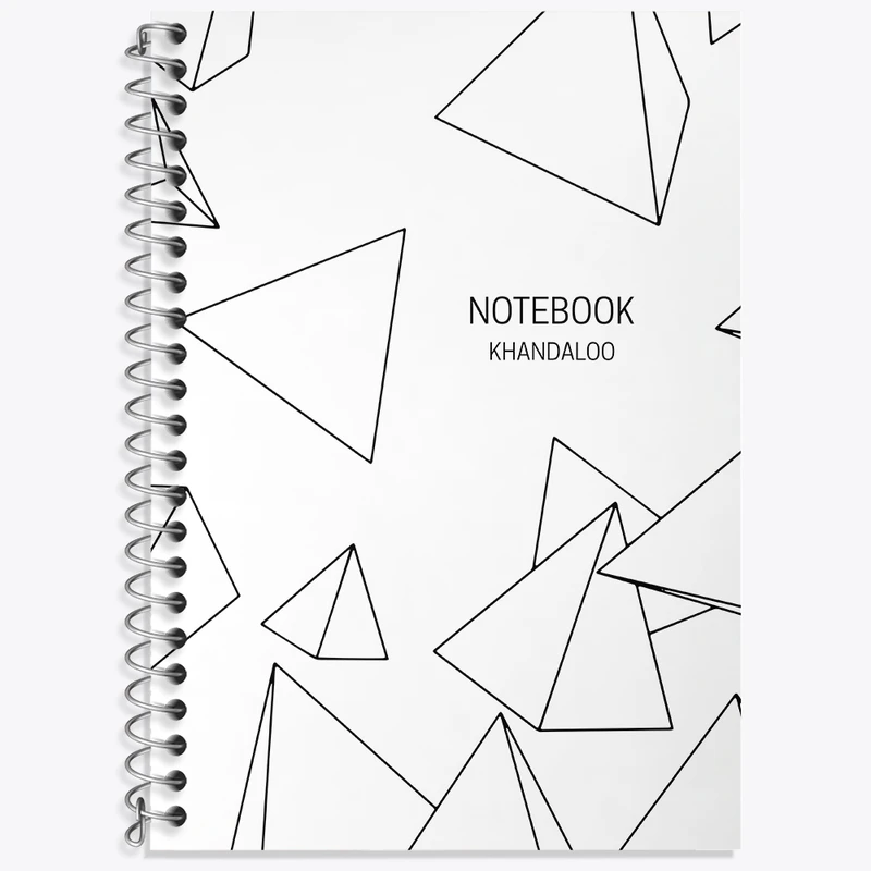 دفتر زبان 50 برگ خندالو مدل سه خط طرح مدرن کد N213