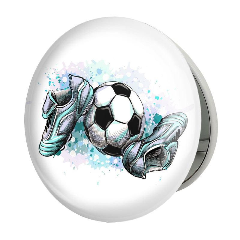 آینه جیبی خندالو طرح فوتبال Football مدل تاشو کد 25939 