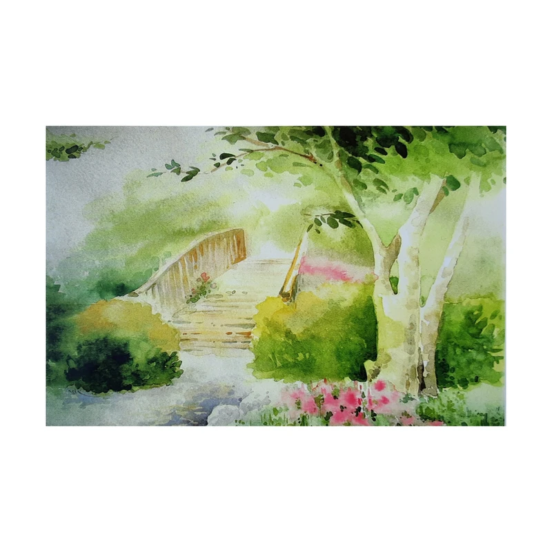  نقاشی آبرنگ مدل طبیعت کد 106