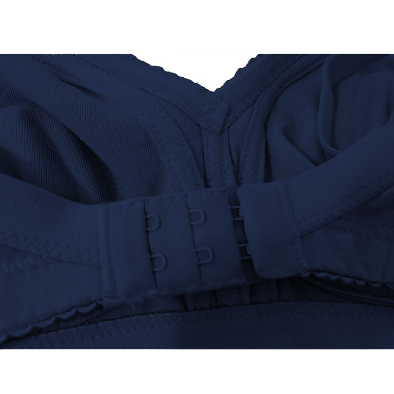 سوتین زنانه فرشته مدل نخی بدون دوخت رنگ سرمه ای