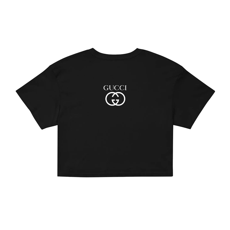 کراپ‌ تی‌شرت آستین کوتاه زنانه مدل CM13