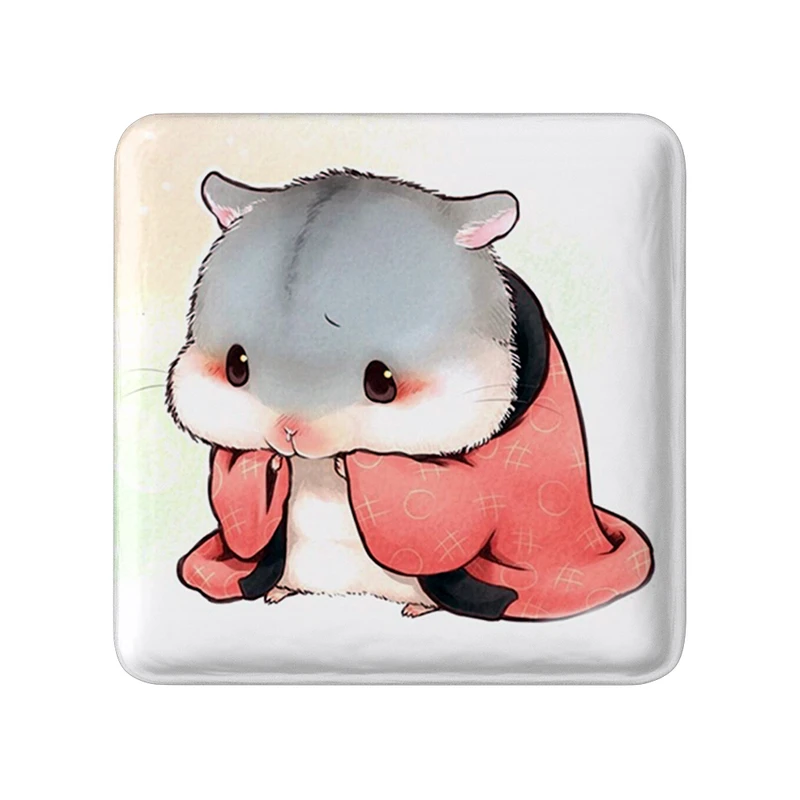 مگنت خندالو طرح همستر حیوانات بامزه  مدل مربعی کد 21073