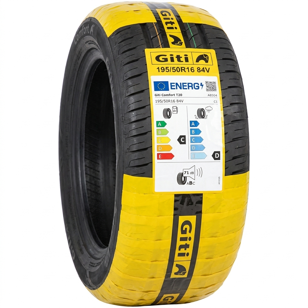 لاستیک خودرو جی تی مدل COMFORT T20 سایز 195/50/16 تولید سال 2025 - 2 حلقه
