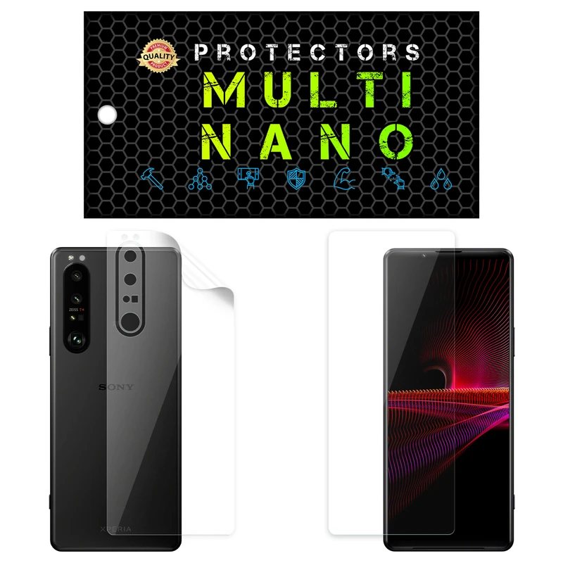 محافظ صفحه نمایش مولتی نانو مدل X-SFT مناسب برای گوشی موبایل سونی Xperia 1 III به همراه محافظ پشت گوشی