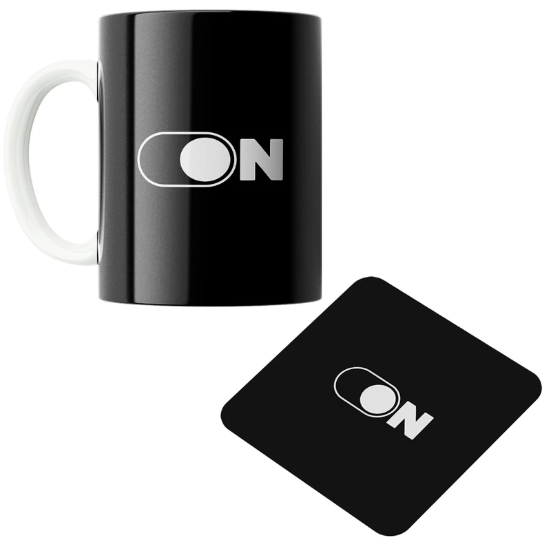 ماگ پاد آفرین مدل ON کد z436 به همراه زیر لیوانی