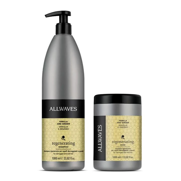 شامپو مو آلویوز مدل وانیل و زنجبیل حجم 1000 میلی لیتر به همراه ماسک مو آلویوز مدل وانیل و زنجبیل حجم 1000 میلی لیتر