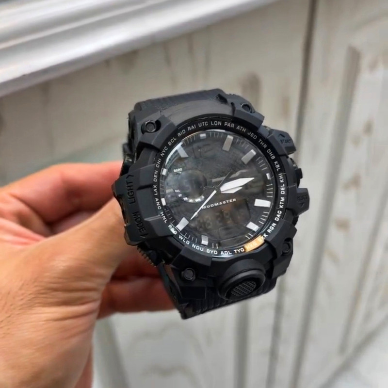 ساعت  مچی عقربه ای پسرانه مدل دو زمانه کورنومتر دار خلبانی