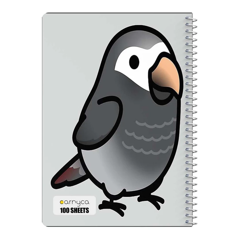 دفتر مشق 100 برگ سیمی کارنیکا طرح طوطی Parrot کد 73614