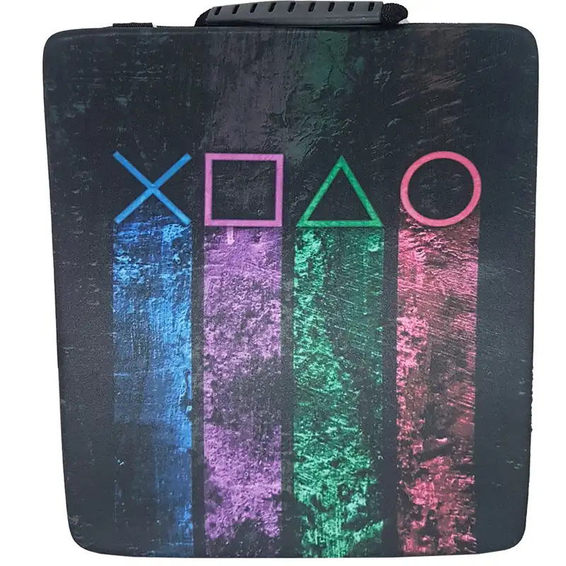 کیف حمل پلی استیشن 4 اسلیم و پرو طرح آبرنگ کد 72