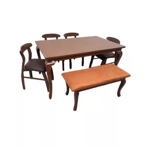 میز و صندلی ناهارخوری 6 نفره گالری چوب آشنایی مدل 796