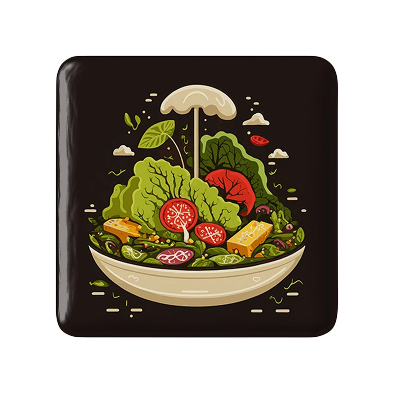 پیکسل خندالو طرح سالاد  مدل مربعی کد 31105