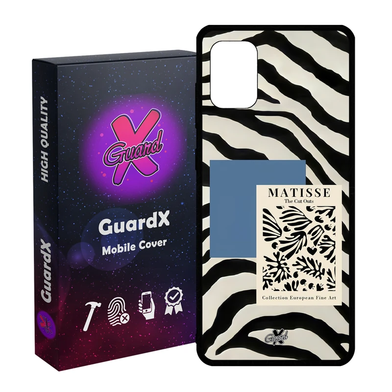 کاور گارد ایکس طرح Zebra مدل Glass10568 مناسب برای گوشی موبایل سامسونگ Galaxy A31