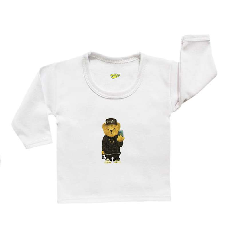 تی شرت آستین بلند نوزادی کارانس طرح تد مدل TLBST-4011